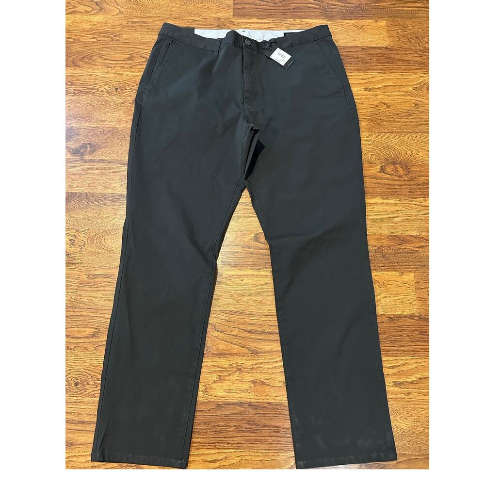 Bonobos Slim Stretch Washed Cotton Chinos Charcoal 40x32 NWT Flat Front Modern